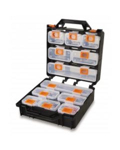 VALISE TYPE ORGANIZER AVEC 12 BACS DE RANGEMENT AMOVIBLES