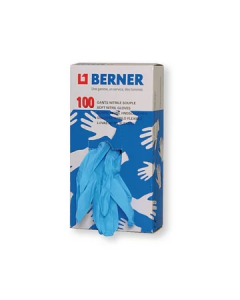 BOITE 20 GANTS JETABLE NITRILE BLEU TAILLE L 