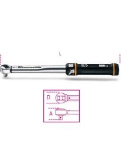 CLE  DYNAMOMETRIQUE  A DECLANCHEMENT  AVEC CLIQUET REVERSIBLE POUR SERRAGE A DROITE (PRECISION : 4 + %)