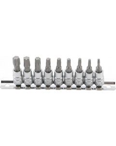 JEU DE 9 DOUILLES À EMBOUTS TORX 1/4"