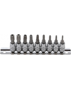 JEU DE 9 DOUILLES TORX 1/4"