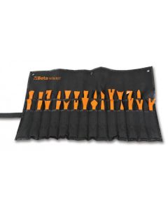 KIT DE 27 OUTILS EN NYLON POUR LE DEMONTAGE DES PLASTIQUES INTERIEURS 