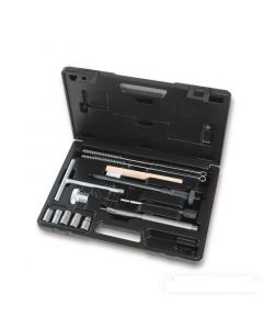 COMPOSITION DE 14 OUTILS SPECIAUX ET ALSOIRS POUR LE NETTOYAGE DES SIEGES DES INJECTEURS 