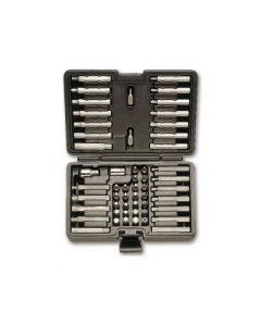 JEU DE 52 EMBOUTS AVEC ENTRAINEMENT HEXAGONAL DE 10MM ET 2 ACCESSOIRES