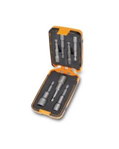 JEU DE 7 EMBOUTS A DOUILLE 6 PANS MAGNETIQUES POUR VISSEUSES